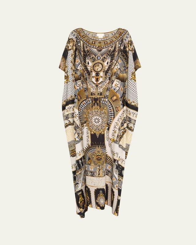 Temples of Dendara Round-Neck Kaftan
